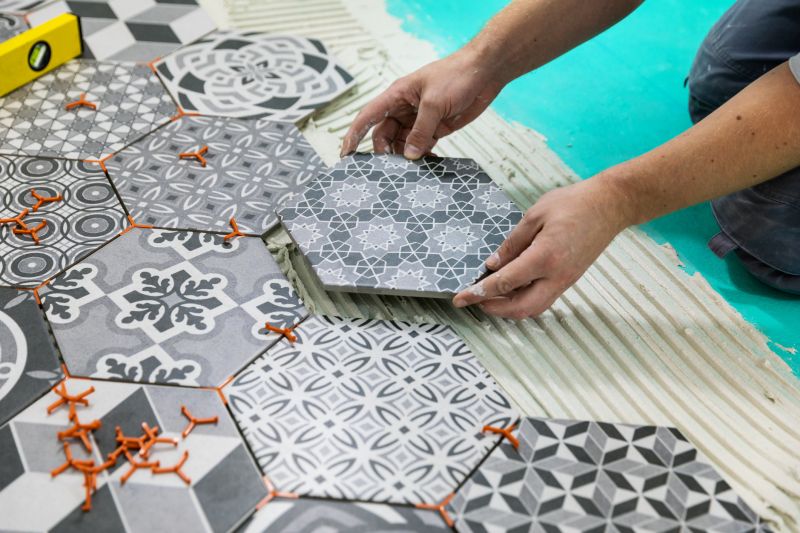 Patterned Tile Installations